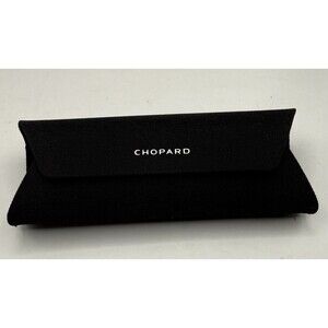 Authentic Black Chopard Eyeglasses Case With Cloth Preowned